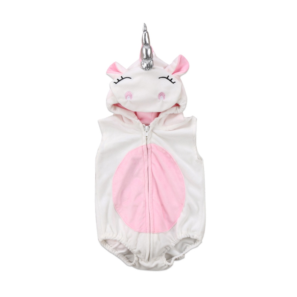 Baby Costume Unicorn Fleece Jumpsuit